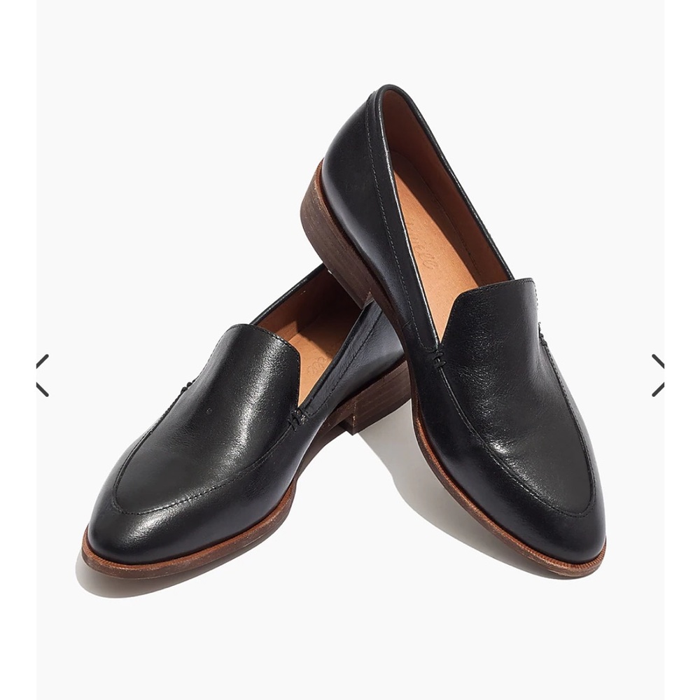 • Madewell • Women’s The Frances Loafer Slip On Black 7.5 Leather - Picture 1 of 5